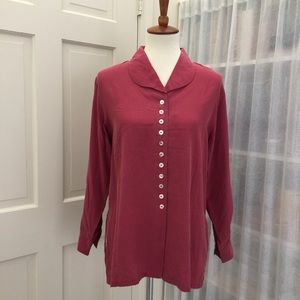 Silk Long Sleev Shirt